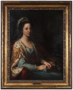 KAUFFMAN Angelica,Portrait of Albinia Brodrick, Viscountess Midleton,4th,Brunk Auctions 2023-11-17