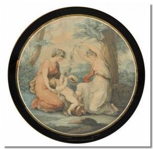 KAUFFMAN Angelica 1741-1807,"The Nursing of Bacchus",Gilding's GB 2011-02-01
