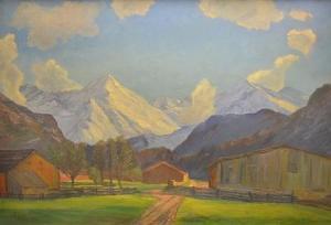 KAUFFMANN E 1950,An Alpine village,Fieldings Auctioneers Limited GB 2014-02-08