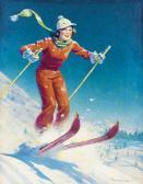 KAUFFMANN ROBERT G 1893,Hitting the slopes,1930,Swann Galleries US 2018-12-06