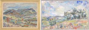 KAUFMAN ENIT 1897-1961,Two landscapes,Eldred's US 2016-01-23