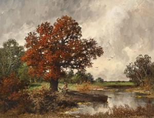 KAUFMANN Adolf 1848-1916,An autumnal landscape,Palais Dorotheum AT 2023-09-07