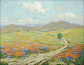 KAUFMANN Ferdinand 1864-1942,Landscape - wildflowers s l/r: F. Kaufmann o/b ,John Moran Auctioneers 2006-02-28