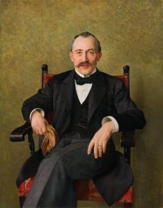 KAUFMANN Isidor 1853-1921,Bildnis eines sitzenden Herren,im Kinsky Auktionshaus AT 2023-11-28