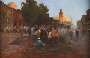 KAUFMANN Karl 1843-1905,Outside the mosque,Bellmans Fine Art Auctioneers GB 2024-03-28
