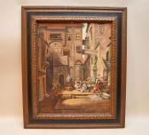KAUFMANN L 1900-1900,Untitled genre scene in a courtyard,Hood Bill & Sons US 2015-09-29