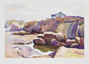 KAUTZKY Theodore 1896-1953,House by the Sea,Brunk Auctions US 2021-09-09