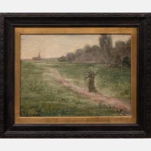 Kavanagh John Francis 1853-1898,Landscape with Figure,Gray's Auctioneers US 2016-06-15