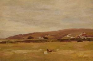 KAVANAGH Joseph Malachy 1856-1918,LANDSCAPE WITH CATTLE,1903,Whyte's IE 2023-12-04