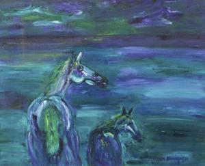 KAVANAGH Myriam 1900-2000,Starlight and Foal,Adams IE 2010-12-14