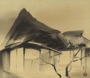 KAWABATA Ryushi 1885-1966,House of early spring,Mainichi Auction JP 2023-09-07