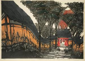 KAWADA Kan 1927-1999,The gate at Hakugoji,1975,Woolley & Wallis GB 2019-11-12