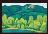 KAWAI Kenji 1908-1995,Pond in the mountain,Mainichi Auction JP 2009-06-06