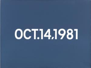 KAWARA On 1933-2014,OCT. 14  1981,1981,Sotheby's GB 2015-07-01