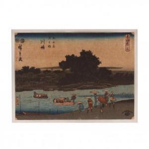 KAWASAKI Asako,Kawasaki: the Rokugo Ferry,1850,Leland Little US 2017-09-16