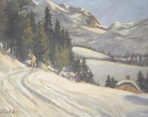 KAY John E,End of the Ski Run, Wengen,Golding Young & Mawer GB 2015-10-21