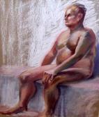 KAY LINDA,Seated Nude Man,Keys GB 2011-06-10