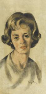 Kayali Louai 1934-1978,SYRIAN PORTRAIT OF MS. PEARL A. BAKER,1964,Sotheby's GB 2018-04-24