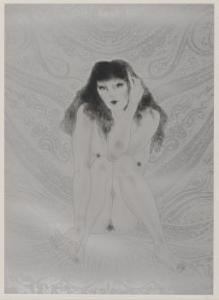 KAYAMA Matazo 1927-2004,Nude in crouch ',1981,Mainichi Auction JP 2023-12-20