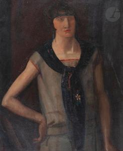 KAYSER Edmond 1882-1965,Portrait de Madame B,Ader FR 2023-10-27