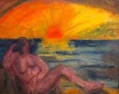 KAYSER 1900,Nu au coucher de soleil,Artprecium FR 2020-04-15