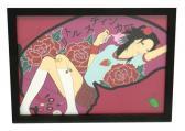 KAYUKAWA Yumiko 1970,Depicting reclining girl with perfume atomizer,Winter Associates US 2015-08-31