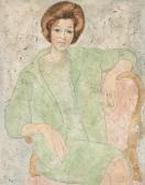 KAYYALI Louai 1934-1978,Portrait of Clarisse B. Kampel,1960,William Doyle US 2017-11-21