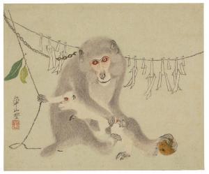 KAZAN Watanabe 1793-1841,Monkeys,Christie's GB 2022-09-20