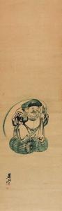 KAZAN Yokoyama 1784-1837,Der Glücksgott Daikoku auf Reisballen stehend,Lempertz DE 2013-06-07