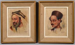 KAZARIAN Alejke Gurgin 1938,Portraits orientalistes,1967,Loizillon FR 2020-12-02