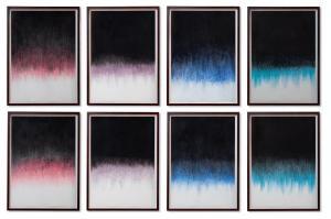 KAZEM Mohammed 1969,Soundless (Blue, Red, Purple and Green),2017,Sotheby's GB 2022-10-25