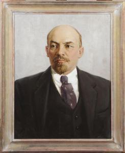KAZIYEV Nafmidin,Portrait de Lenine,Galerie Moderne BE 2013-01-22