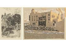 KAZUMA Oda 1882-1956,Artbook (a set of 2),1918,Mainichi Auction JP 2020-01-17