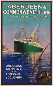 KEALEY E. J. 1944,ABERDEEN & COMMONWEALTH LINE / AUSTRALIA,c. 1935,Swann Galleries US 2021-11-23