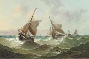 KEAT S.J 1800-1800,Fishing boats in close quarters in a swell,Christie's GB 2005-06-12