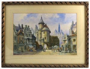 KEATS CYRIL JACK,Antwerp, Continental town scene,1885,Serrell Philip GB 2017-05-04