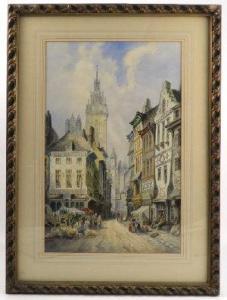 KEATS CYRIL JACK,Ghent, Continental town scene,1885,Serrell Philip GB 2017-05-04