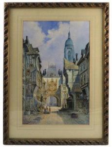 KEATS CYRIL JACK,Rouen, Continental town scene,1885,Serrell Philip GB 2017-05-04