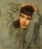 KEAY JOHN EDWIN 1907-1999,STUDY FOR A PORTRAIT OF A YOUNG WOMAN,1942,Mellors & Kirk GB 2013-09-18