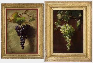 KECK Emil 1867-1935,KETwo still lifes of hanging grapes,1886,Eldred's US 2016-11-17