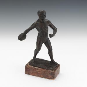 KECK Hans 1875-1941,a male discus throwe,Aspire Auction US 2018-09-08