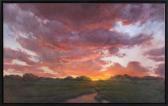 KEEFER JAN ELAINE 1931-2013,Brilliant sunset over a marsh,Eldred's US 2017-08-10