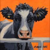 KEEFER Ronald,COW ON ORANGE,Ross's Auctioneers and values IE 2021-02-24