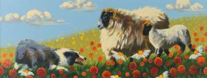 KEEFER Ronald,SHEEP & THE SHEEPDOG,Ross's Auctioneers and values IE 2024-04-17