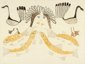 Keeleemeeoome Samualie 1919-1983,Spirts with Char,Santa Fe Art Auction US 2019-04-20