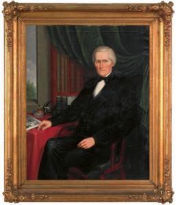 KEELEY J.H 1800-1800,portrait of a gentleman,1865,Pook & Pook US 2009-10-02