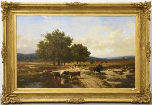 Keelhoff Francois 1820-1983,Paysage lacustre,1857,Rops BE 2019-11-10