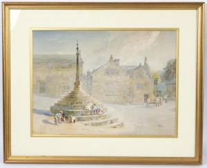 KEELING William 1860-1930,Bonsall Village Cross,Simon Chorley Art & Antiques GB 2018-07-24