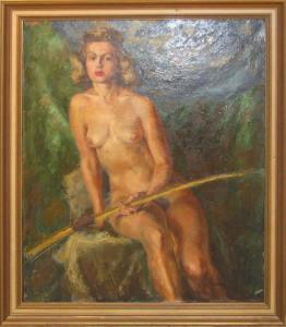 KEERAN Elizabeth 1976,Nude as Diana,Concept Gallery US 2010-10-16