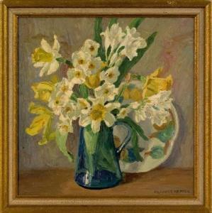 KEFFER Frances 1881-1953,still life of daffodils in a pitcher,Ro Gallery US 2008-03-21